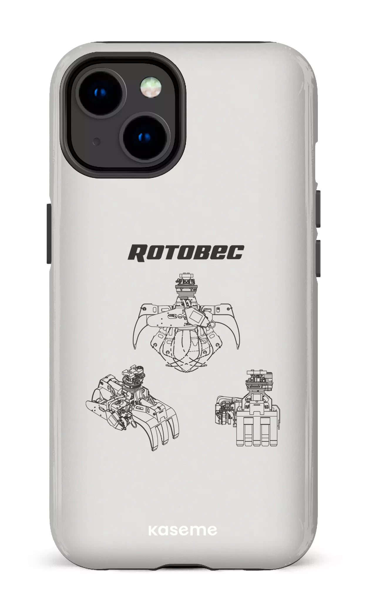 iPhone 14 Tough Gloss Rotobec Gris -