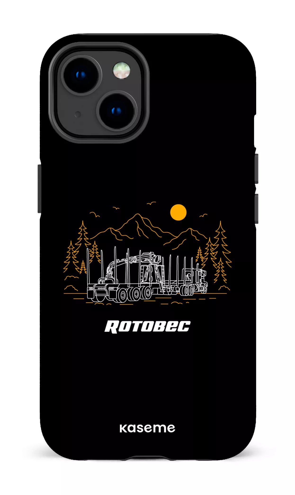 iPhone 14 Tough Gloss Rotobec Noir -