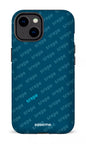 iPhone 14 Tough Gloss SREPE Pattern Bleu x Turquoise -