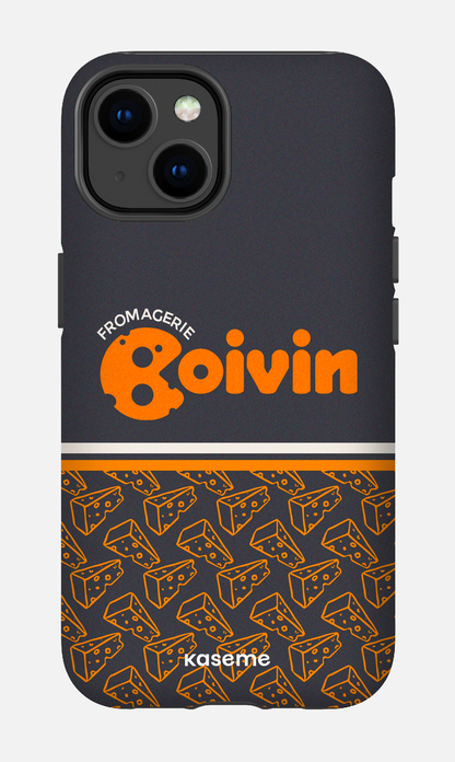 iPhone 14 Tough Matte Boivin Gris x Fromages -