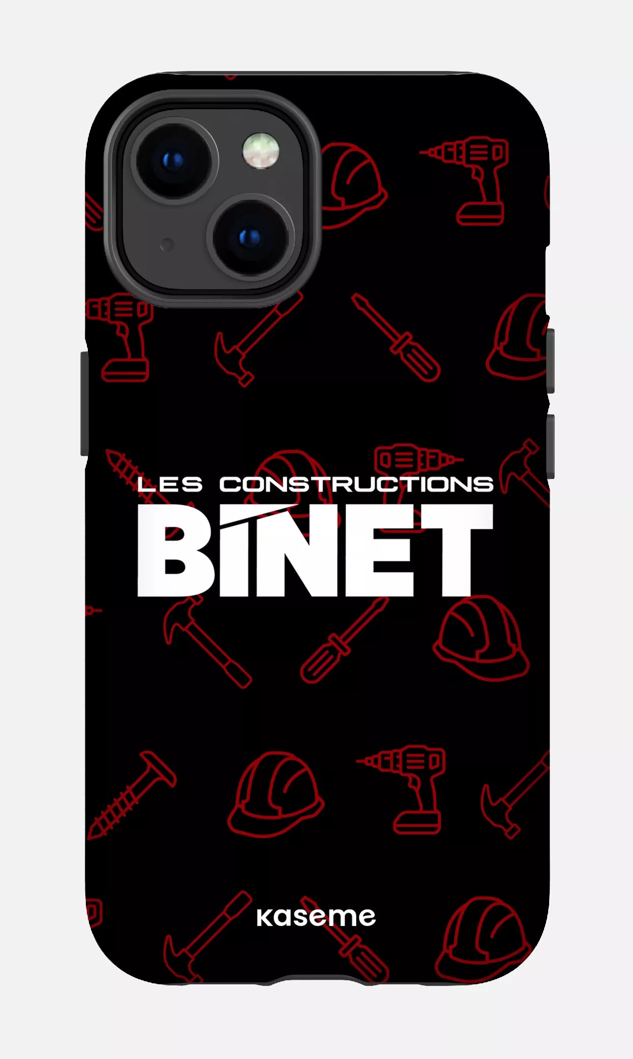 iPhone 14 Tough Matte Constructions Binet Noir -