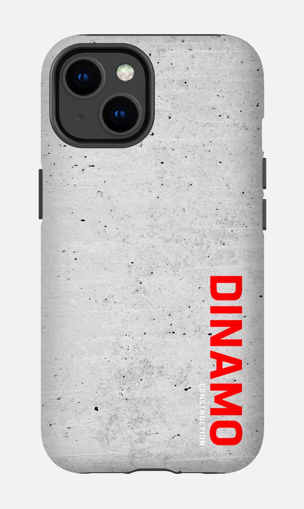 iPhone 14 Tough Matte Dinamo Gris x Logo Rouge -