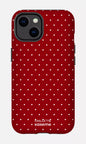 iPhone 14 Tough Matte Ditsy Rouge x Mallette -