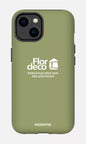 iPhone 14 Tough Matte Flordeco logo Sauge -