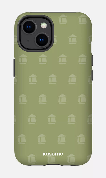 iPhone 14 Tough Matte Flordeco motif sauge -