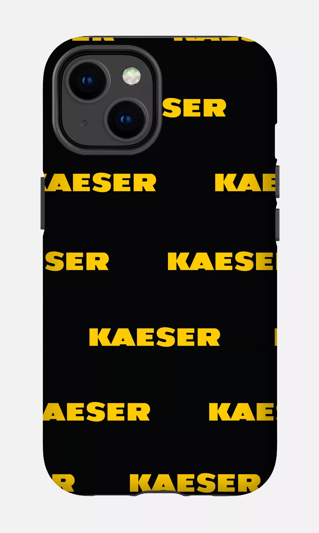iPhone 14 Tough Matte Kaeser Pattern Noir -
