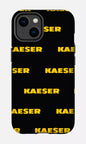 iPhone 14 Tough Matte Kaeser Pattern Noir -