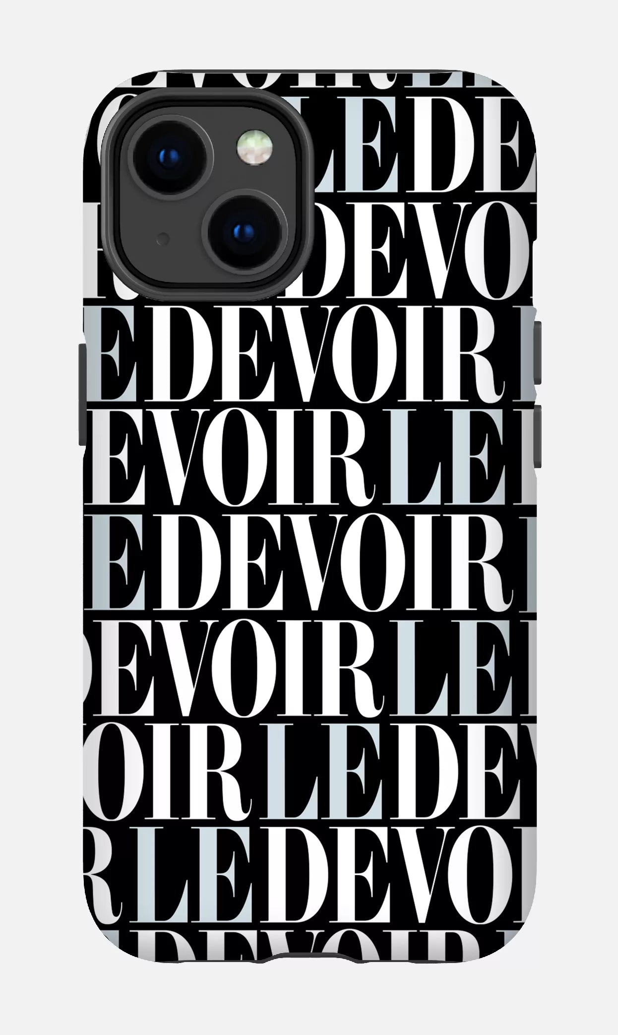 iPhone 14 Tough Matte Le Devoir — Gros logos -