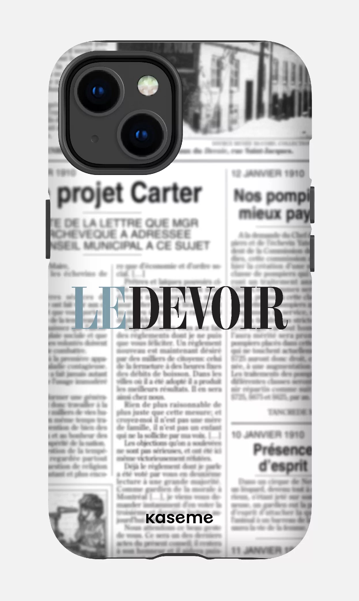 iPhone 14 Tough Matte Le Devoir Journal -