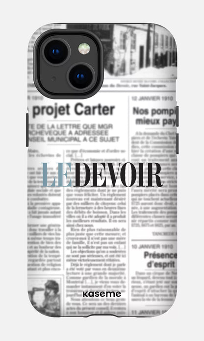 iPhone 14 Tough Matte Le Devoir Journal -