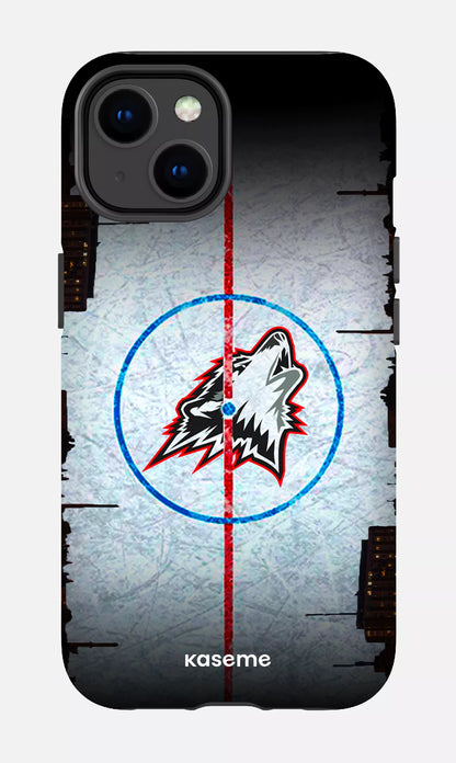 iPhone 14 Tough Matte Les Huskies Patinoire -