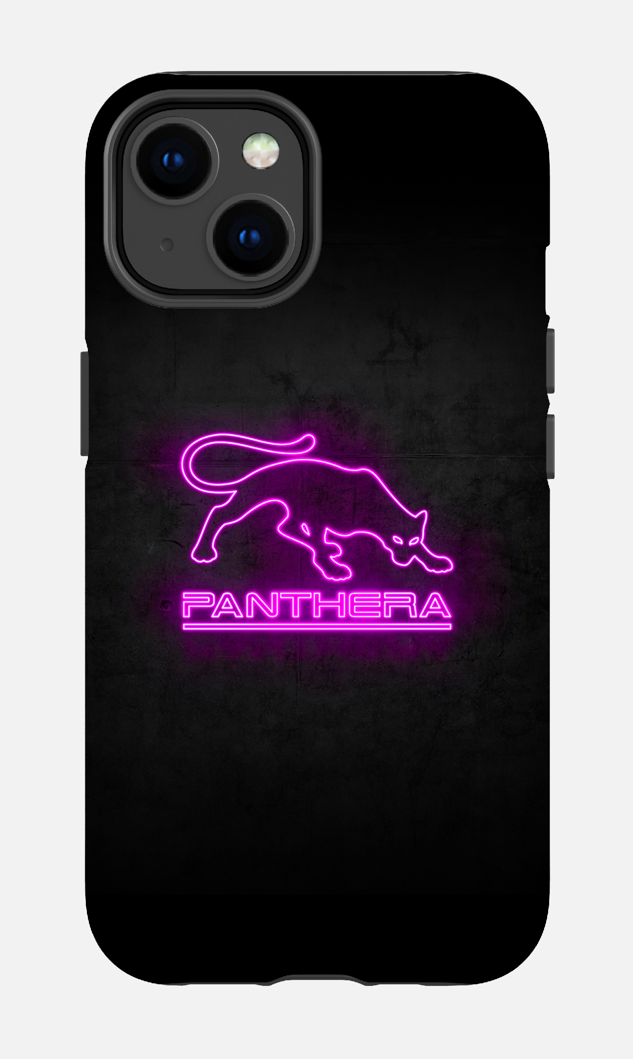 iPhone 14 Tough Matte Panthera Logo Neon -