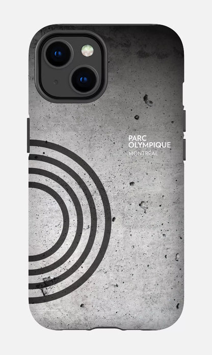 iPhone 14 Tough Matte Parc Olympique - Texture Béton -