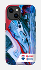 iPhone 14 Tough Matte Peinture marbrée claire -