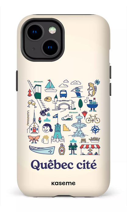 iPhone 14 Tough Matte Québec illustré -