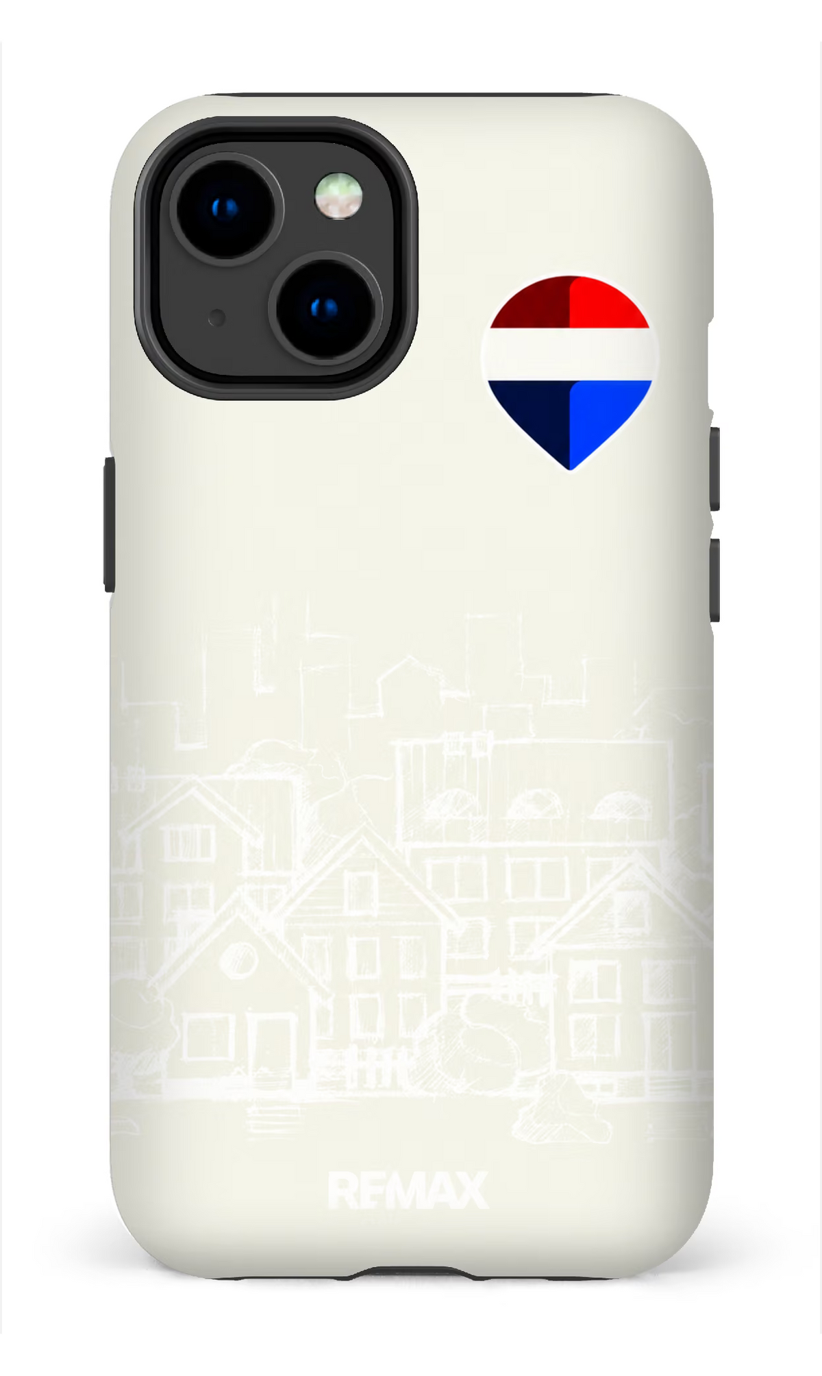 iPhone 14 Tough Matte Remax Sketch Beige -