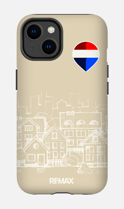 iPhone 14 Tough Matte Remax Sketch Crème -