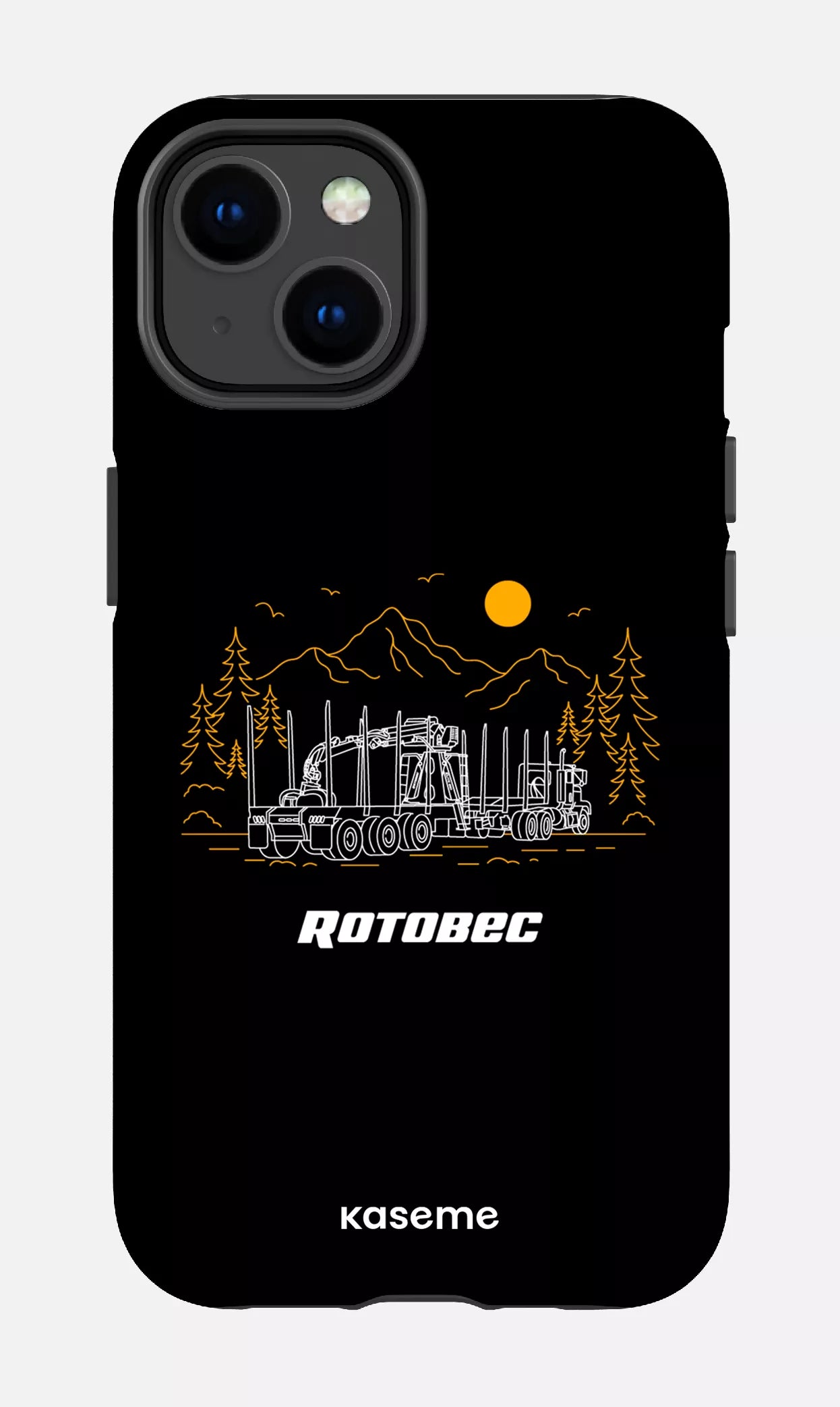 iPhone 14 Tough Matte Rotobec Noir -