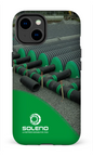 iPhone 14 Tough Matte Soleno tuyaux vert x vague -