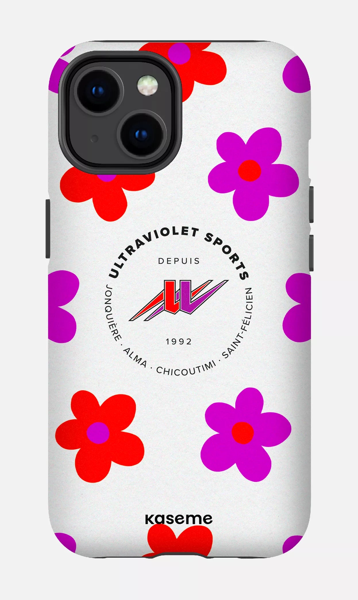 iPhone 14 Tough Matte UltraViolet Fleurs -
