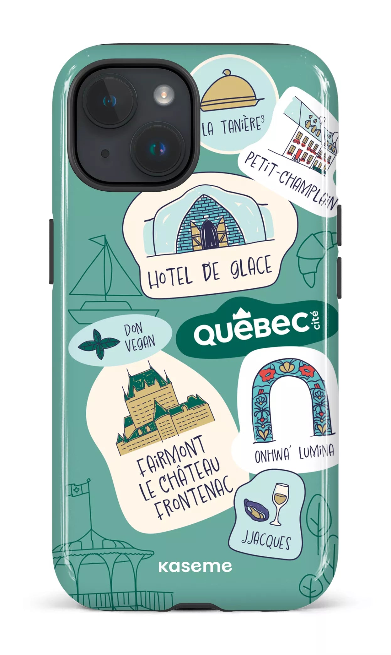 iPhone 15 MagSafe - Impact Case Explorez Québec -