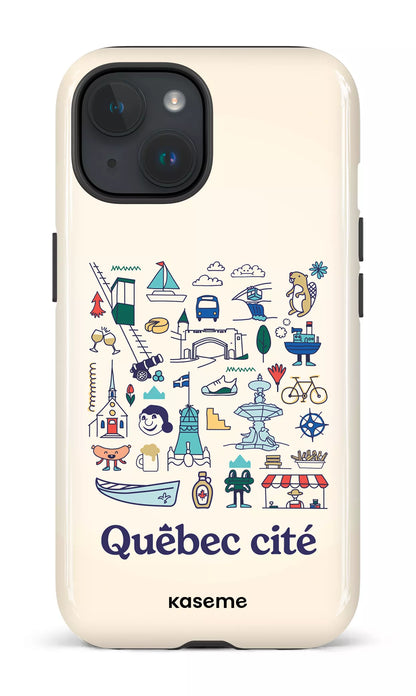iPhone 15 MagSafe - Impact Case Québec illustré -