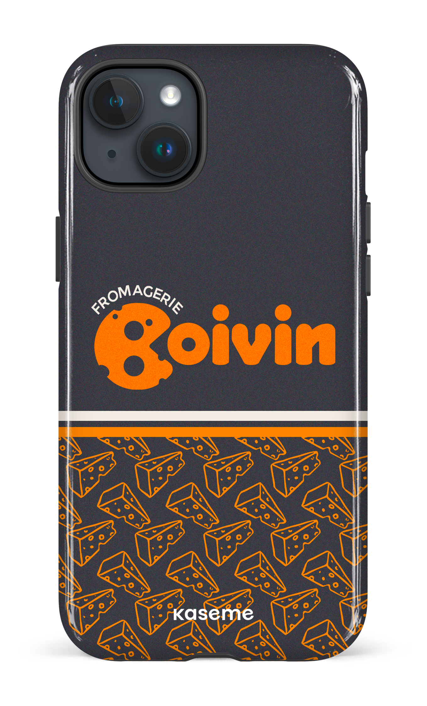 iPhone 15 Plus Tough Boivin Gris x Fromages -
