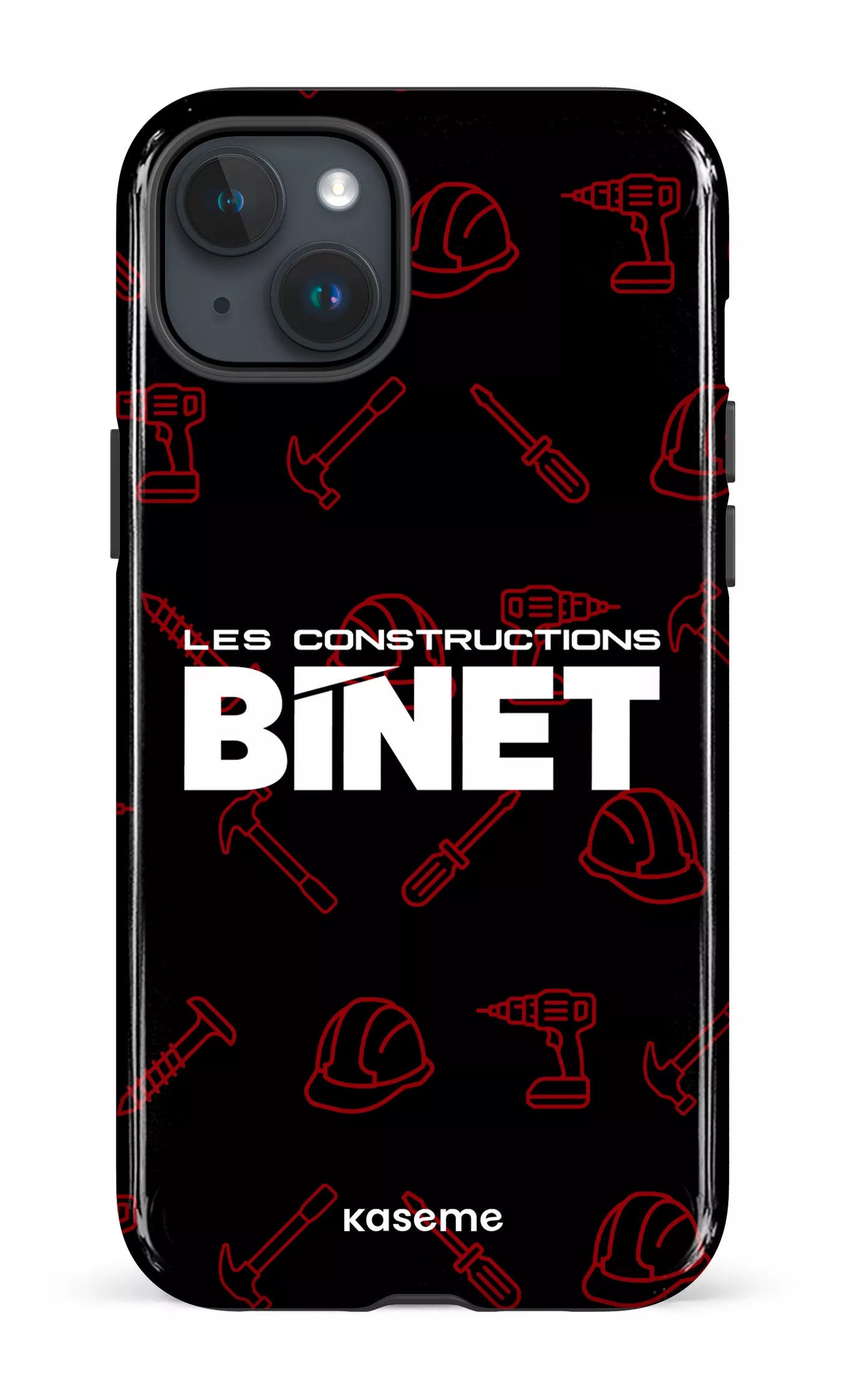 iPhone 15 Plus Tough Constructions Binet Noir -