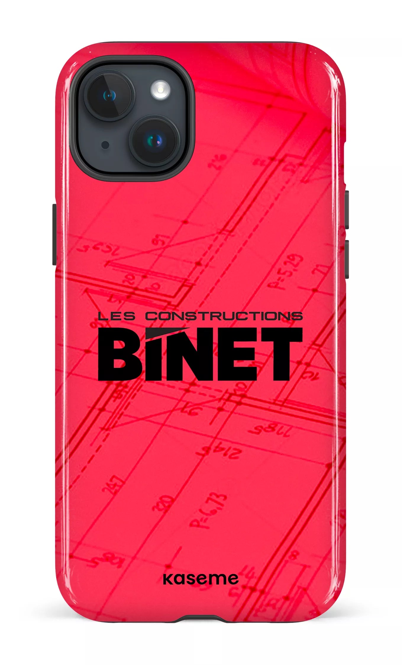 iPhone 15 Plus Tough Constructions Binet Rouge -