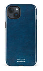 iPhone 15 Plus Tough Cuir Bleu x Mallette -