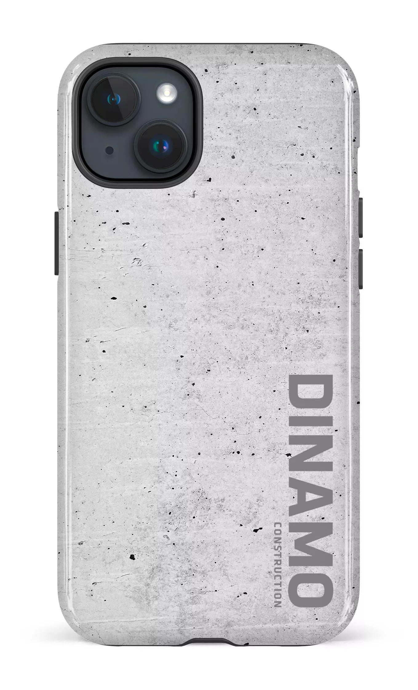 iPhone 15 Plus Tough Dinamo Gris x Logo Gris -
