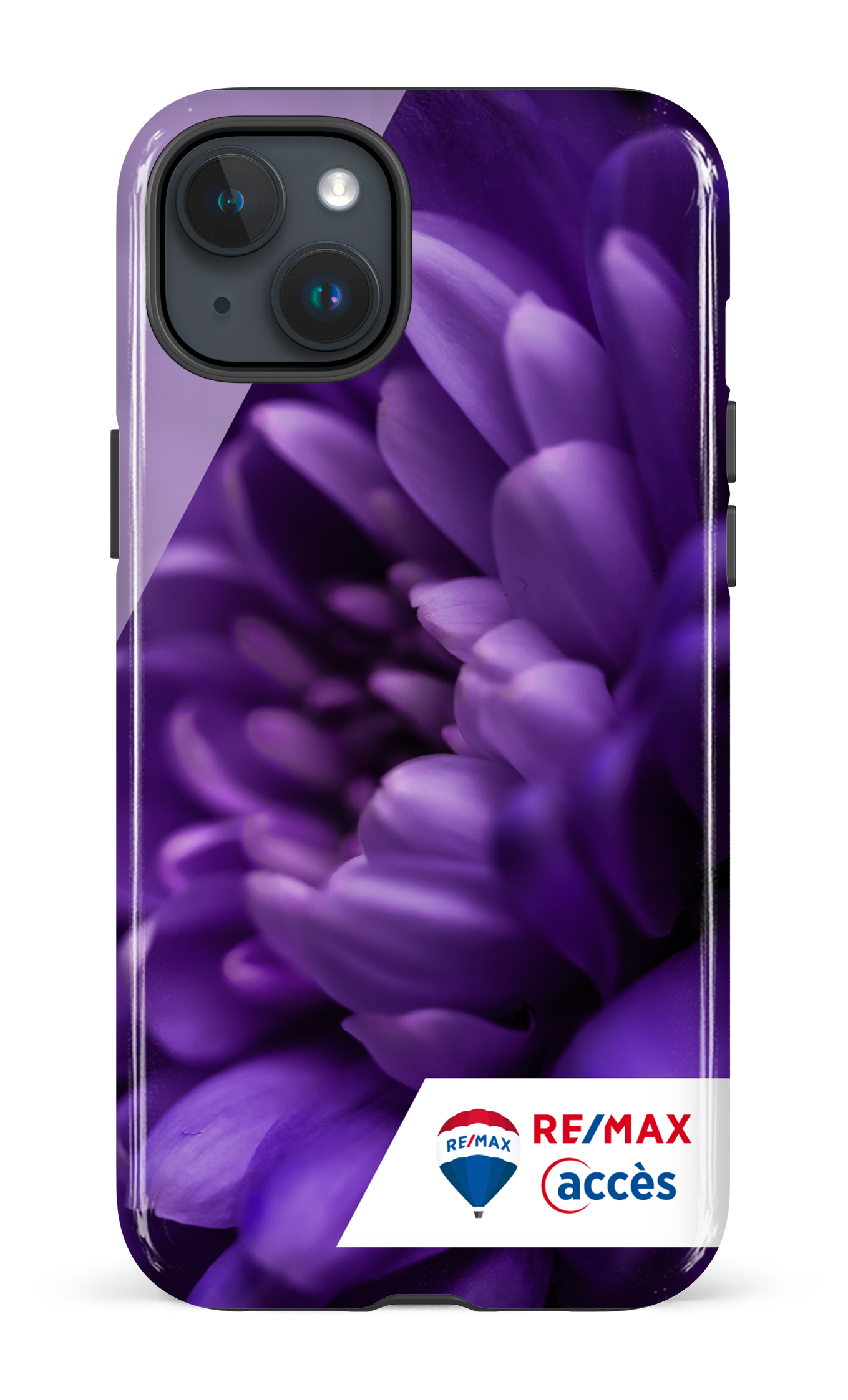 iPhone 15 Plus Tough Fleur gros plan -