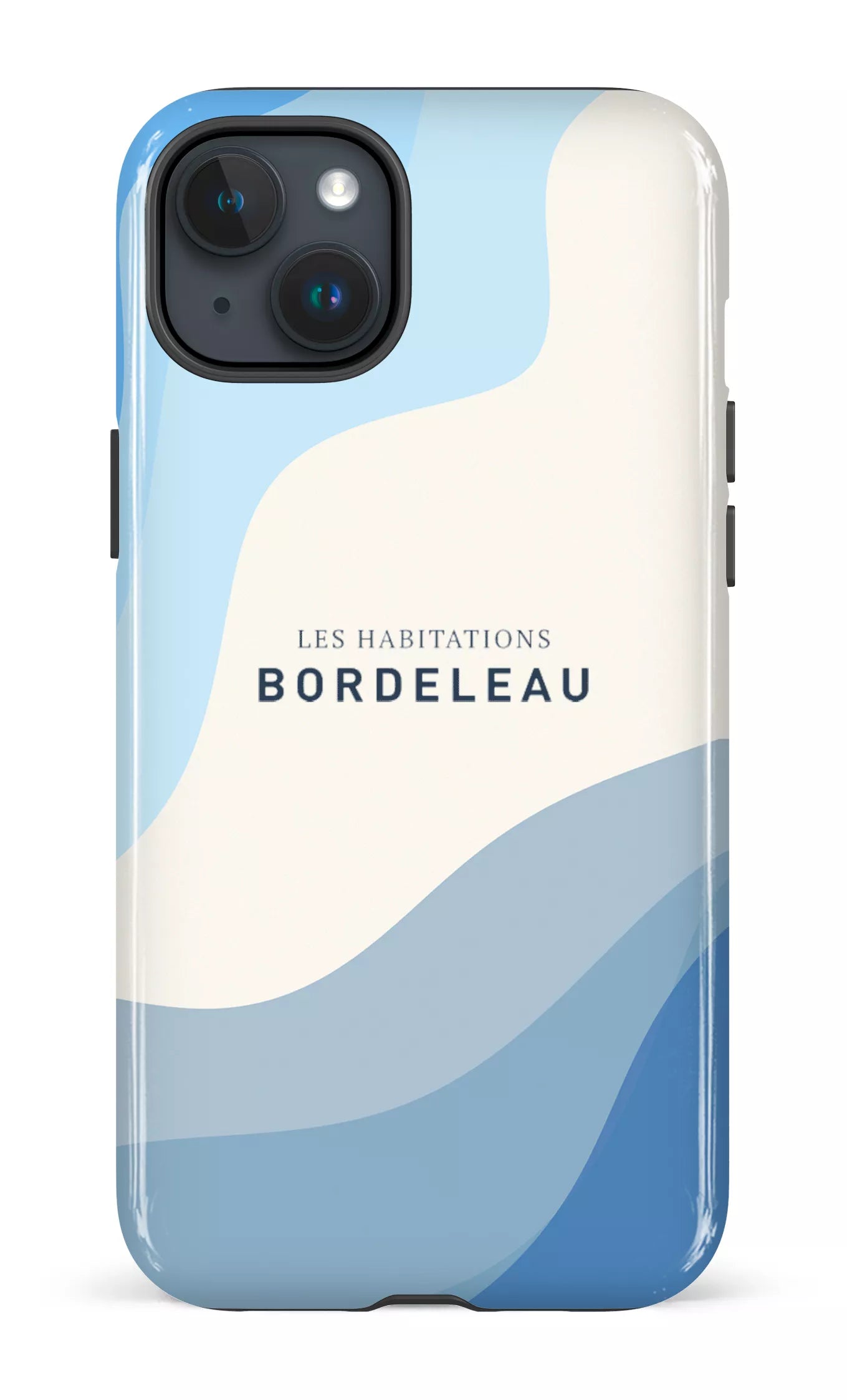 iPhone 15 Plus Tough HB - Bleu et Blanc -