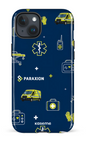iPhone 15 Plus Tough Icônes bleu Paraxion -