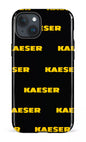 iPhone 15 Plus Tough Kaeser Pattern Noir -