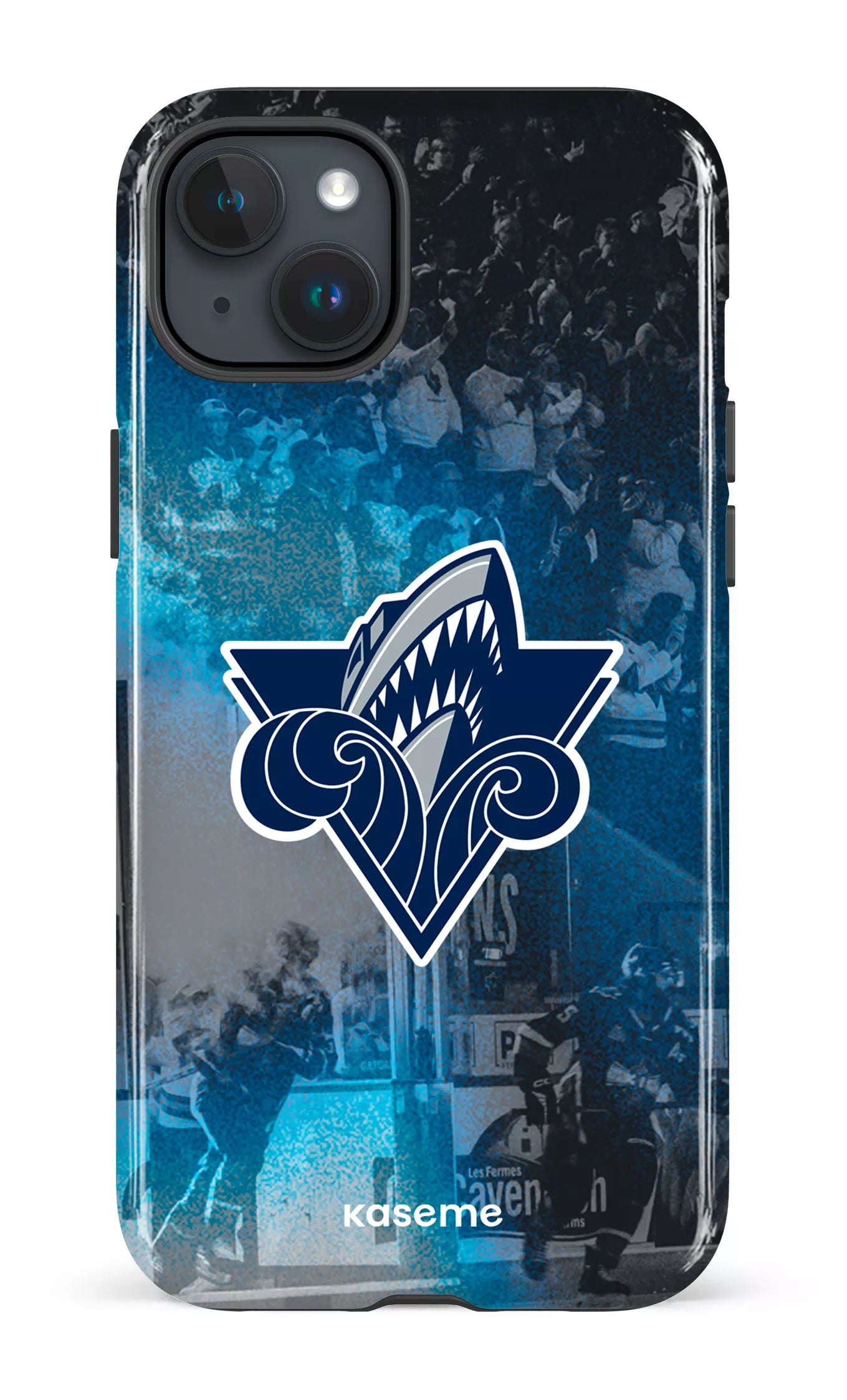 iPhone 15 Plus Tough Océanic Logo & Foule -