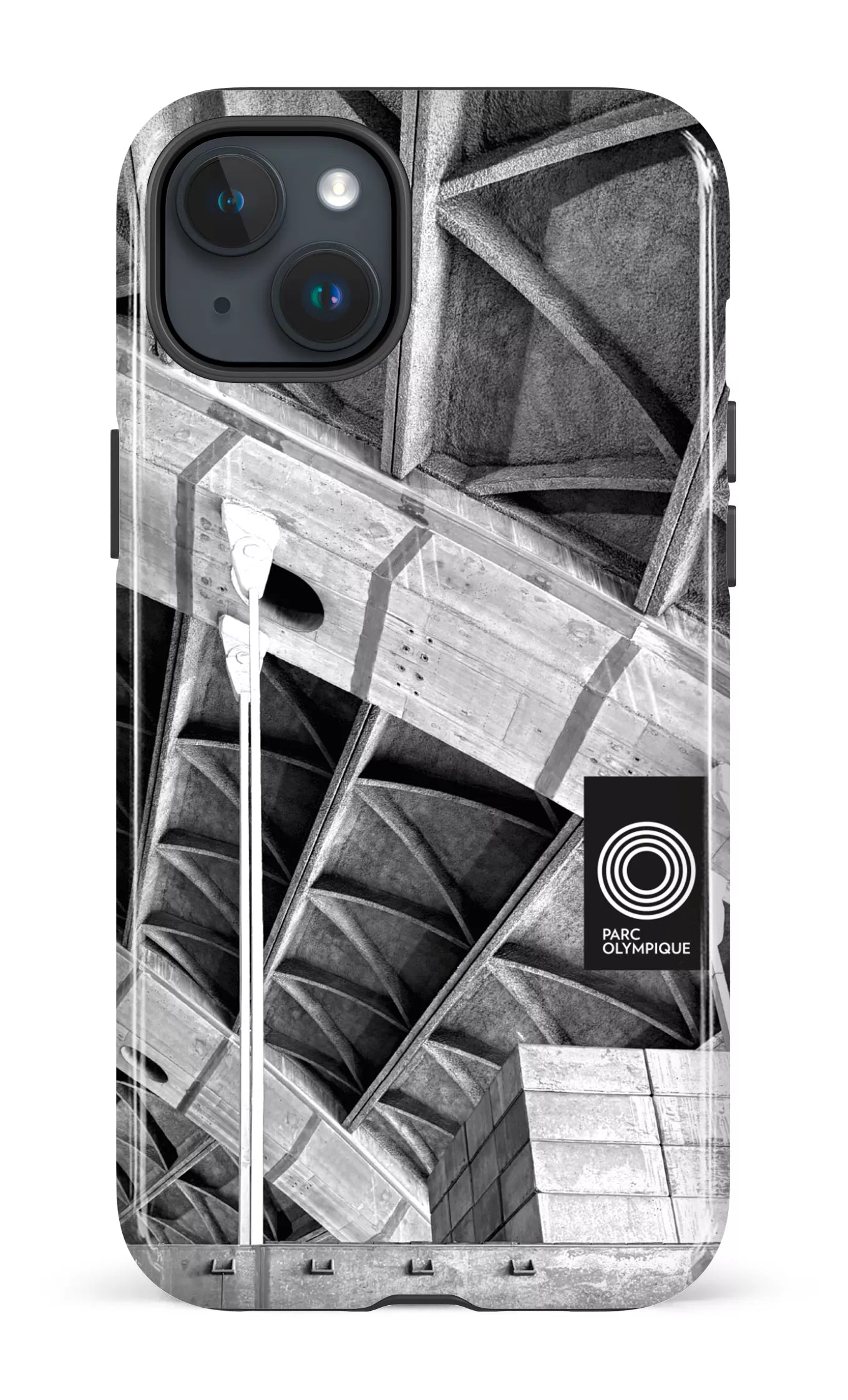 iPhone 15 Plus Tough Parc Olympique - Photo Structure -