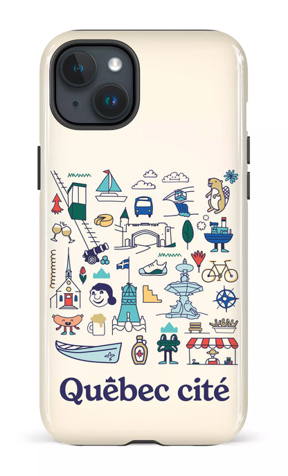 iPhone 15 Plus Tough Québec illustré -