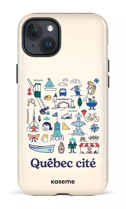 iPhone 15 Plus Tough Québec illustré -