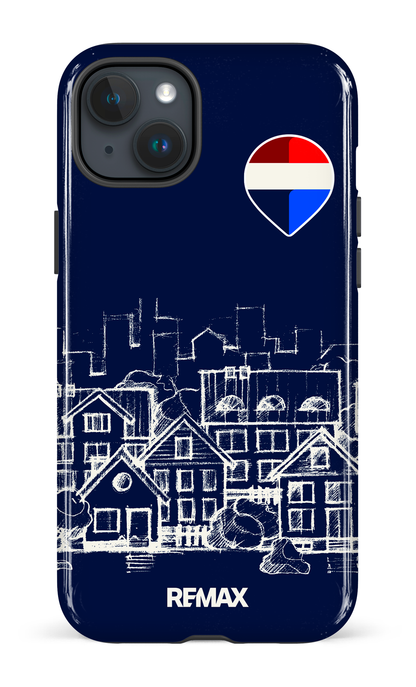 iPhone 15 Plus Tough Remax Sketch Bleu -