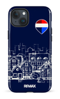 iPhone 15 Plus Tough Remax Sketch Bleu -
