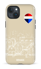 iPhone 15 Plus Tough Remax Sketch Crème -