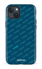 iPhone 15 Plus Tough SREPE Pattern Bleu x Turquoise -