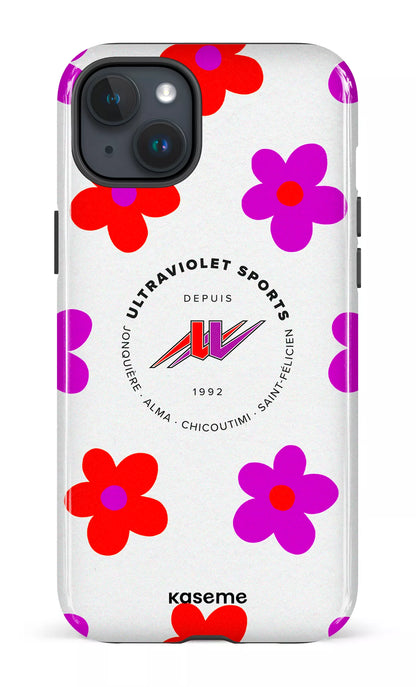 iPhone 15 Plus Tough UltraViolet Fleurs -