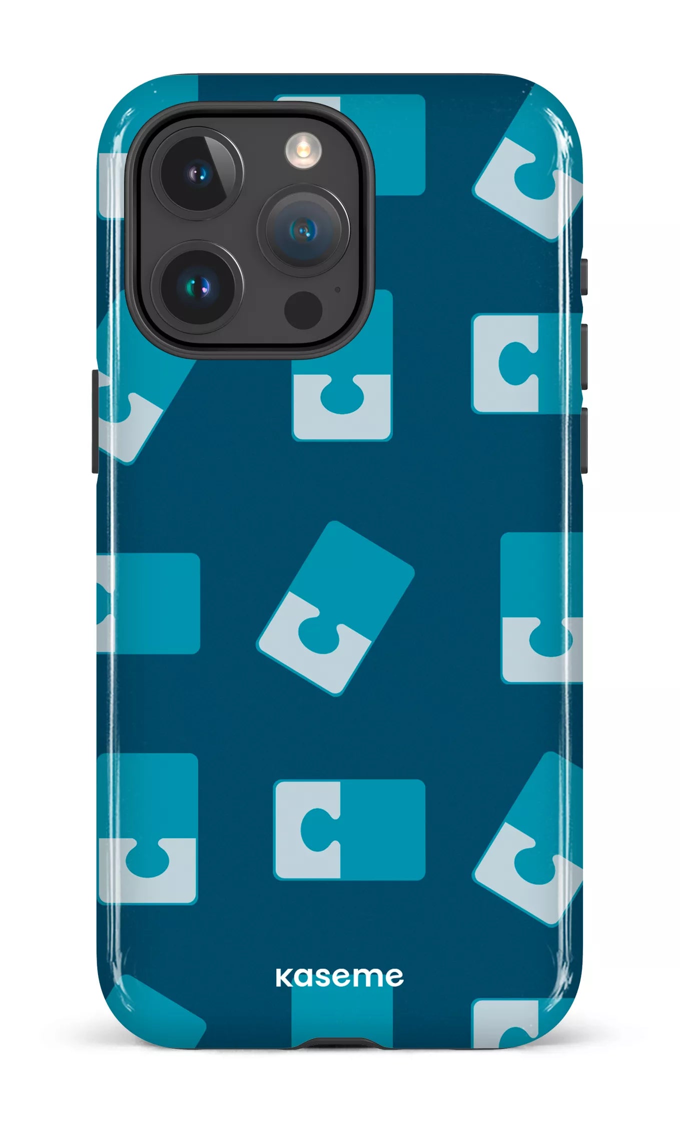 iPhone 15 Pro Max Tough Casse-tête Bleu -