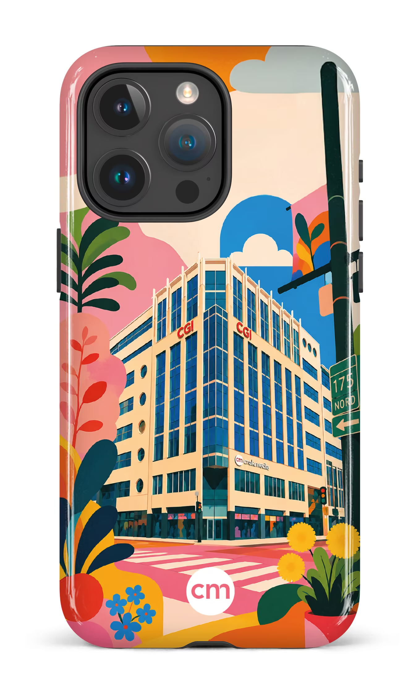 iPhone 15 Pro Max Tough Funky Building Crakmedia -