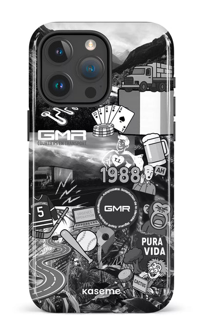 iPhone 15 Pro Max Tough GMR Collage Noir et Blanc -