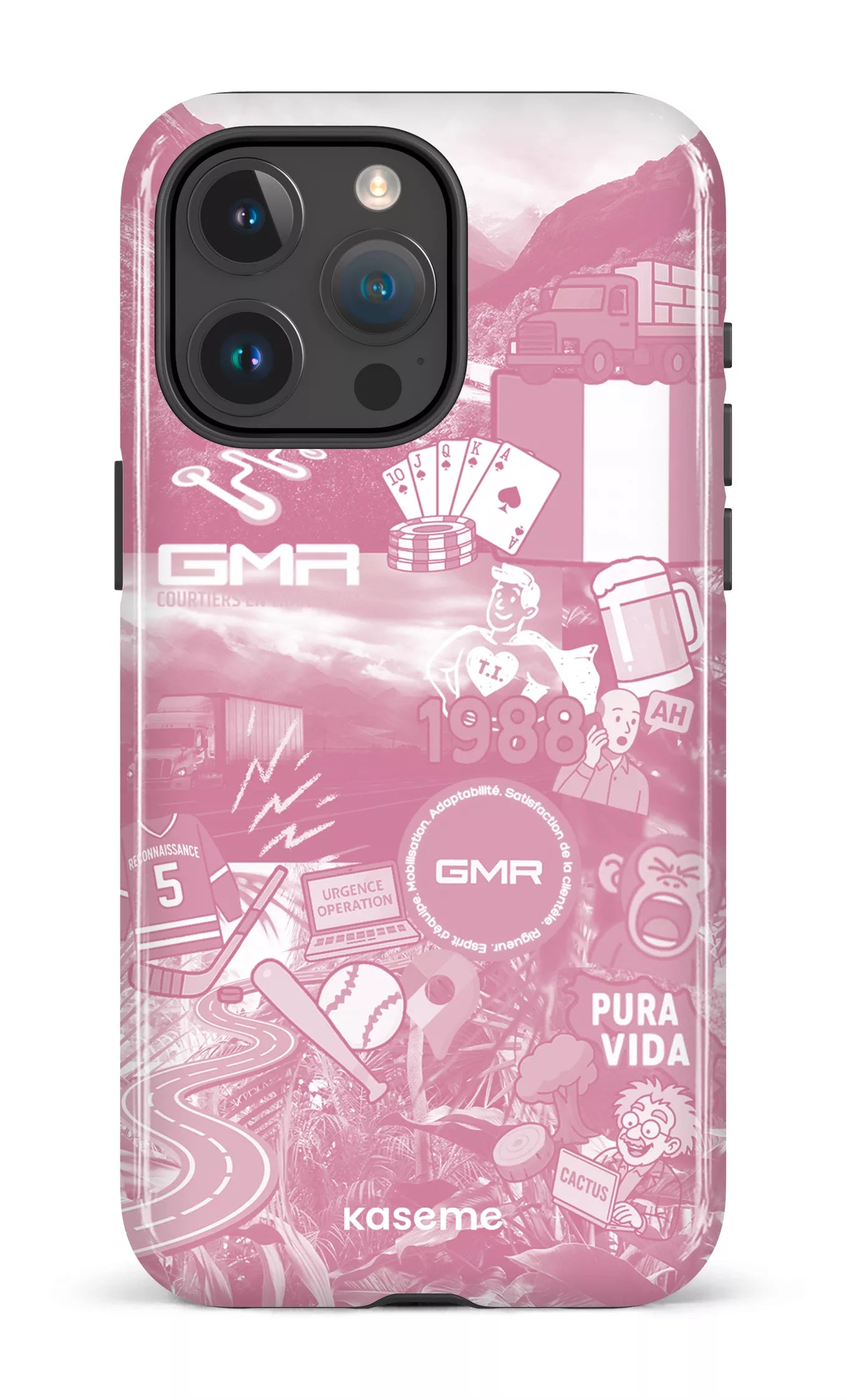 iPhone 15 Pro Max Tough GMR Collage Rose -