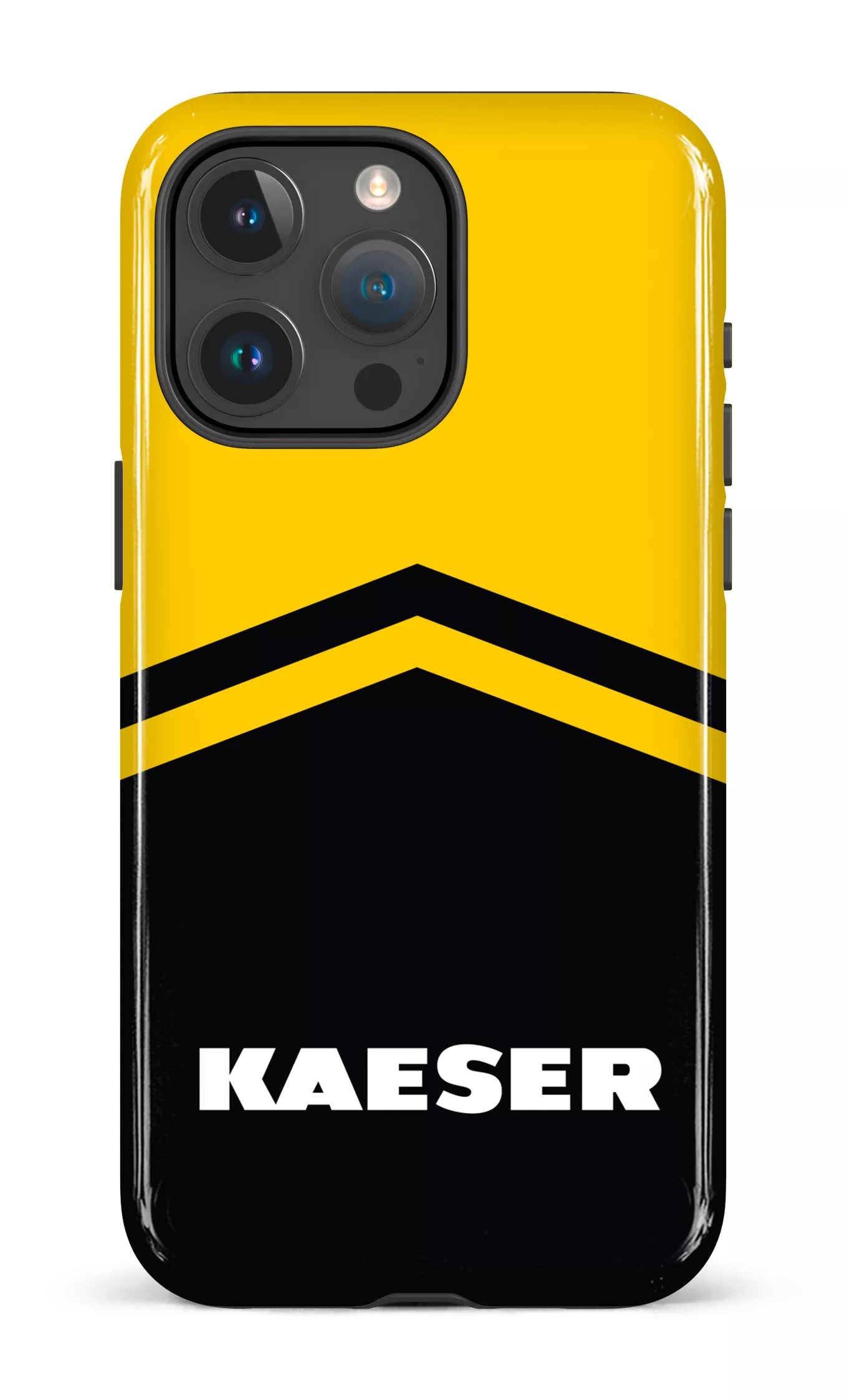 iPhone 15 Pro Max Tough Kaeser Noir et Jaune -