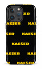 iPhone 15 Pro Max Tough Kaeser Pattern Noir -